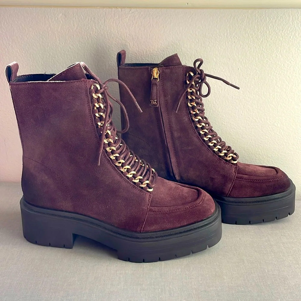 NEW! Sam Edelman Lovrin Women’s Leather Combat Boots Size 7 - Picture 12 of 12